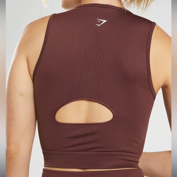 GYMSHARK SWEAT SEAMLESS MIDI TANK - Picture 2 of 4